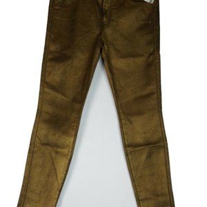 NEW Genetic Denim Sz 30 Gold Jeans Women Shya Pant
